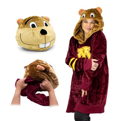 University of Minnesota Golden Gophers Snugible Blanket Hoodie & Pillow
