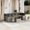 vidaXL Garden Sofa Set Grey - 2 of 4