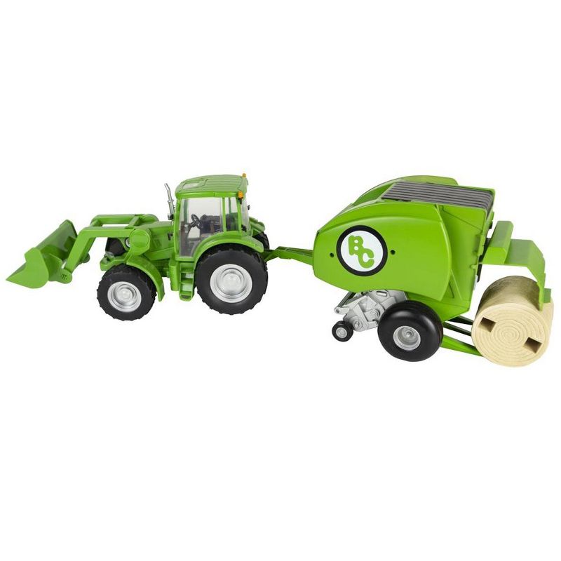 Big Country Toys 1/20 Green Round Baler with Bale 490, 3 of 4