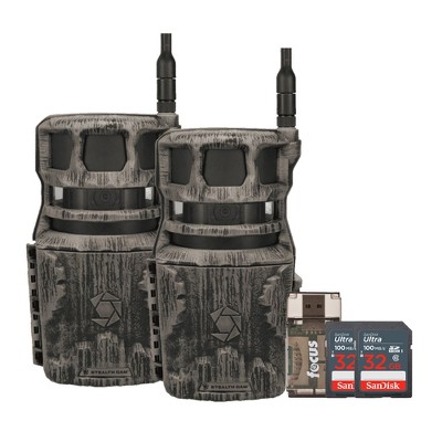 Stealth Cam Revolver 40MP Pro 360 Degree Cellular Trail Camera with 32GB Memory Cards and Card Reader 2 Pack