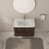 KWPZQEB 30'' Floating Bathroom Vanity w/ Sink, Wall Mounted Wood Bathroom Cabinet w/ 2 Drawers, Ceramic Integrated Sink, Floating Cabinet for Bathroom - 4 of 4
