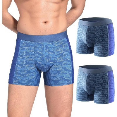 CARER 2PK Incontinence Underwear for Men Washable Leakproof Mens Incontinence Boxer Briefs for Bladder Leakage 80ml Absorbency Reusable