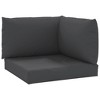 vidaXL Pallet Cushion Black - 2 of 4