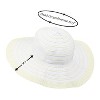 Tirrinia Wide Brim Straw Hat for Women, Stylish UV Sun Protection Beach Travel Hats, Suitable for Outdoor Activities, Garden Party, Beach, Travel - 4 of 4