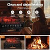 20 Inch Electric Fireplace Log Heater – Mechanical Control, 1500W with Realistic Flame Effects and Overheat Protection - 3 of 4