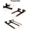CuisinSmart Tractor Pallet Forks, Clamp On Pallet Forks with Adjustable Stabilizer Bar, Heavy Duty Tractor Bucket Forks for Skid Steer Tractor - 2 of 4