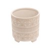 Ceramic Plant Pots with Raised Feet for Indoor and Outdoor - Perfect Pots for Garden, Patio, or Room Set of 2 - 9", 8" White - 4 of 4