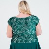 Calypsa Women's Plus Size Cap Sleeve UPF 50+ Zoey Crop Swim Top - 2 of 4