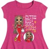Girls' - LOL Surprise! - Extra w/ a Side of Swag Fit & Flair Cap Sleeve Dress - 2 of 3