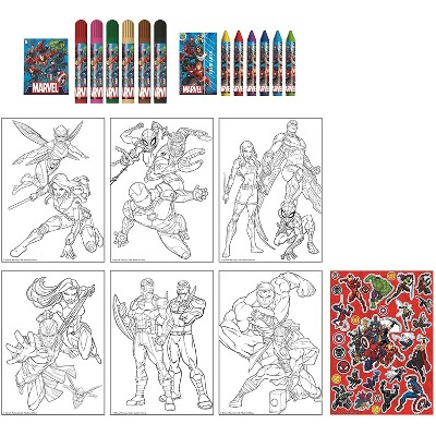 Marvel Activity Egg Craft Kit | Coloring Pages | Stickers | Markers | Crayons