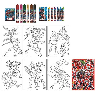 Innovative Designs Marvel Activity Egg Craft Kit | Coloring Pages | Stickers | Markers | Crayons