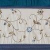 Kumasinova 84"x50" Floral Embroidered Curtain Panel,Pleated Blackout Curtains with Lined,Rod Pocket/Back Tab,Window Curtains for Living Room - 4 of 4