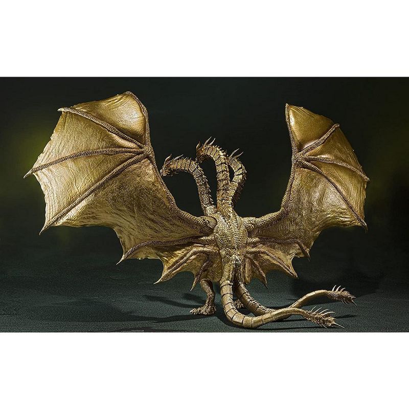 Bandai Spirts Godzilla: King of the Monsters S.H.MonsterArts King Ghidorah (Special Color Version) Action Figure, 3 of 4