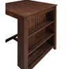 New Classic Furniture,Gia Solid Wood Counter Table 2 Chairs In Cherry Brown - 4 of 4