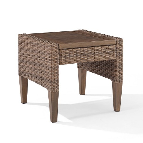 Outdoor wicker nesting tables hot sale