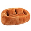 CAVINAS Chenille Bean Bag Chair for Adults and Kids,Oversized Lazy Sofa Chair with High-Density Foam,Modern Lounge Chair for Living Room - 4 of 4