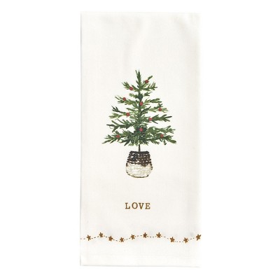 Split P Love Tree Dishtowel Set of 2