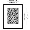 Americanflat Thin Picture Frame in Black with Shatter Resistant Glass Horizontal and Vertical Formats for Wall and Tabletop - 8" x 10" - 2 of 4