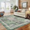 Washable Vintage Living Room Rugs,Floral Print Retro Accent Bedroom Carpet, Large Non Slip Area Rug for Kitchen Dining Room - 3 of 4