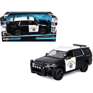 2021 Chevrolet Tahoe "California Highway Patrol" Black & White "Authority" "Maisto Design" Series 1/26 Diecast Models by Maisto - 1 of 4