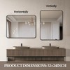 ALEXOUN 24 x 36 Inch Rounded Rectangular Bathroom Vanity Mirror for Wall, Modern Mirror for Room Decor,Wall-Mounted Mirrors for Home Decor, - 2 of 4