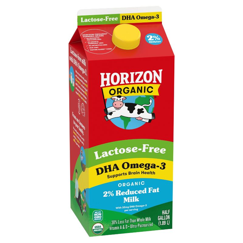 Horizon Lactose Free + DHA 2% Milk - 64 fl oz, 6 of 9