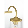 Elegant Lighting Avani 3 light Brass and Clear Bath Sconce - 4 of 4