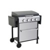 VisioGear Outdoor Grill with Cooking Grids, Foldable Side Table, Hanging Basket, Grill for Backyard, Black & Silver, 52.5"*23.6"*40.1" - 2 of 4