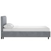 Skyline Furniture Olivia Upholstered Platform Bed in Velvet - 3 of 4