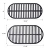 SEVOBAL Outdoor Grills, Griddles and Smokers Oval Cast Iron Hibachi Grill, Portable Charcoal Grill for Outdoor Cooking, Black, 20.7"*13"*10.6" - 4 of 4
