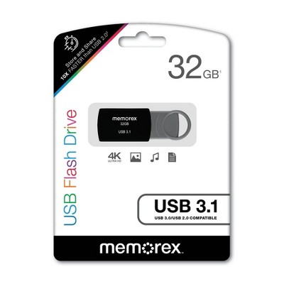 Memorex 32GB USB 3.1 Flash Drive - Black