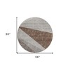 Gray Silver And Taupe Geometric Washable Indoor Outdoor Area Rug - 3 of 4