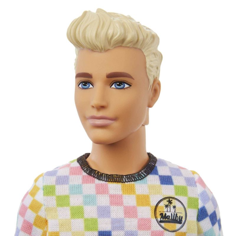 Barbie Ken Fashionista Doll - Rainbow Checkered Shirt, 4 of 8