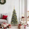 vidaXL Artificial Christmas Tree with 150 LEDs Green 55 x 55 x 120 cm - 2 of 4