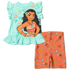 Disney Moana Winnie the Pooh Lion King Pixar Toy Story Lilo & Stitch T-Shirt & Shorts Outfit Set Little Kid to Big Kid - 1 of 4