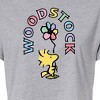 Women's - Peanuts - Woodstock Flower Cropped Graphic T-Shirt - 2 of 4