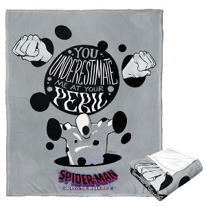 Marvel Spider-Man Across The Spiderverse At Your Peril Silk Touch Throw Blanket 50x60 Inches - 1 of 4