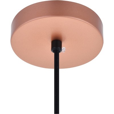 Modern Honey Gold Aluminum Pendant Light