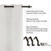 Hastings Home 1-inch Curtain Rod with Decorative Modern Turned Finials & Hardware, Black - 3 of 4
