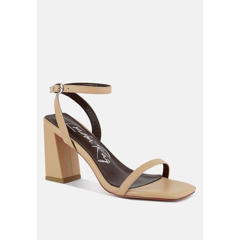 One strap block heel best sale