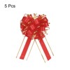 Unique Bargains Christmas Wedding Car Basket Gift Wrapping Big Pull Bow 5 Pcs - 3 of 4