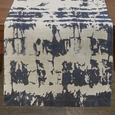 Split P Indigo Printed Table Runner - 72''L - Blue