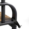 VASAGLE Vintage Style Coat Rack Industrial Home Entryway Accent Furniture with 9 Adjustable Hooks and Bench Seat with Shoe Storage Shelves, Black - 3 of 4