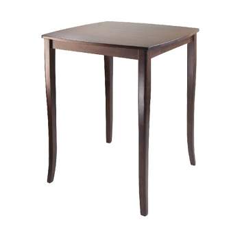 Inglewood High Table Curved Top Wood/Walnut - Winsome
