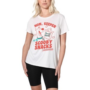 Women's Scoobydoo Mother's Day Mom Keeper Scooby Snacks Loose T-Shirt - 1 of 4