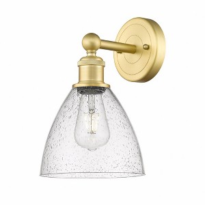Bristol Glass - 1 Light Wall Sconce In Industrial Style-12 Inches Tall and 7.5 Inches Wide - 1 of 1