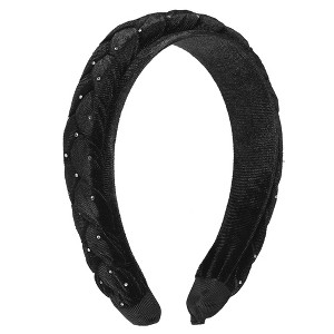Unique Bargains Women's Velvet Twist Braid Fashion Non-Slip Headband 1 Pc - 1 of 4
