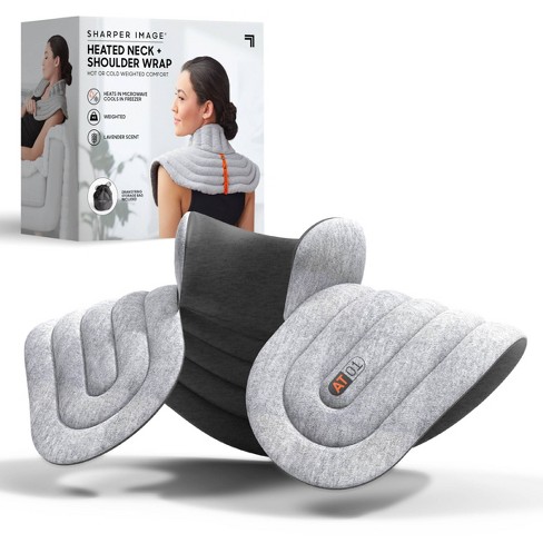 Sharper Image Heated Neck and Shoulder Massager Wrap