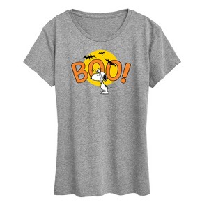 Women's - Peanuts - Boo Snoopy Short Sleeve Graphic T-Shirt - 1 of 4