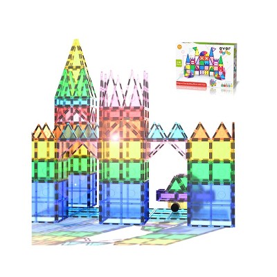 Everplay 110 PC Magnetic Tiles, Building Blocks, STEM Toys for Kids 3+ Set